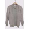 Cable Knit Pattern Faux Fur Sleeve Jumper wholesale knitwear