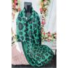 Leopard Print Gold Foil Scarves