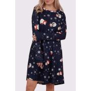 Wholesale Snowman Scarf Xmas Swing Dress