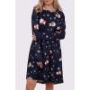 Snowman Scarf Xmas Swing Dress