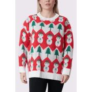 Wholesale Snowman Pattern Xmas Knitted Jumper