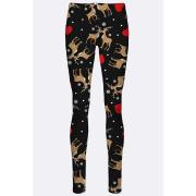 Wholesale Kissing Reindeer Print Xmas Legging