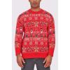 GingerBread Pattern XMAS Ribbed Jumper seasonal giftware wholesale