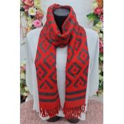 Wholesale Geometric Print Soft Tassel Scarves
