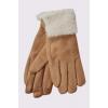 Suede Soft Faux Fur Cuff Gloves wholesale mittens