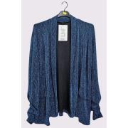 Wholesale Metallic Shimmer Ruffle Sleeve Jacket