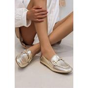 Wholesale Polka Dot Pattern Buckle Loafers