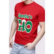 Wholesale Santa Ho Logo Printed Tshirt