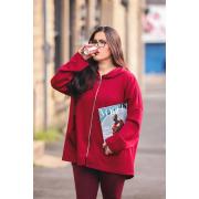 Wholesale Oversized Zip Closure Hoodie
