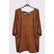 Wholesale Plain Leopard Tie Back Top
