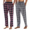 Men's 2 Pack Bottoms Cotton Lounge Pants Grey Size - XXL
