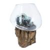 Molten Glass On Wood - Large Bowl gifts wholesale