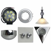 Wholesale Pallet Of 1214 Mixed Lighting Accessories - Fittings, Switches, Lights