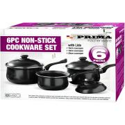 Wholesale 6pc Non Stick Carbon Steel Cookware Set