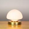 Opal Dome Touch Lamp Brass Touch Activated Control With Antique Brass Finish wholesale electrical
