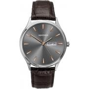 Wholesale Sekonda Mens Basic Day Date Grey Dial Brown Leather Strap Watch 1685