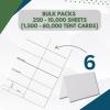 OfficeGear Tent Cards 6-up Bulk Pack 250 Sheets 1,500 Pcs