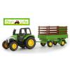 Dropship Agri Life 1:43 Scale Diecast Tractor And Trailer Toys Set With Cart Green wholesale