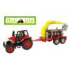 Dropship Agri Life 1:43 Scale Diecast Tractor And Trailer Toys Set With Logs - Red wholesale