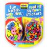 Dropship Grafix Fun Beads With String And Spell-It 3D Foam Stickers wholesale