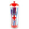 Dropship England Straw Dispensers With 100 Red, White And Blue Straws wholesale