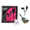 Dropship Capdase IPod In-Ear Headphones And Splitter Sets - Black wholesale