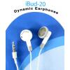 Dropship IBud-20 Dynamic Earphones - White wholesale