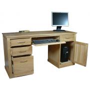 Wholesale Mobel Oak Twin Pedestal Computer Desks