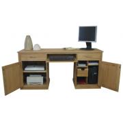 Wholesale Mobel Oak Large Hidden Office Twin Pedestal Desks