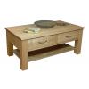 Mobel Oak Four Drawer Coffee Tables