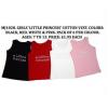 Girls Little Princess Cotton Vests