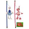 Dropship Jolly Moggy Festive Sparkle Angel Teaser Pink Pet Toys wholesale