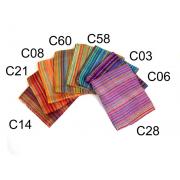 Wholesale Thin Stripe Multi Tone Viscose Scarves