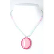 Wholesale Pink Resin Pendant Necklaces