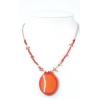 Red Resin Pendant Necklaces wholesale fashion jewellery