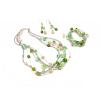 Multi Layered Green Glass Bead Jewellery Sets wholesale