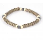 Wholesale Wood And Hematite Bracelets