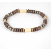 Wholesale Wood And Hematite Bracelets 1