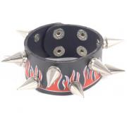 Wholesale Spiky Flame Wrist Bands
