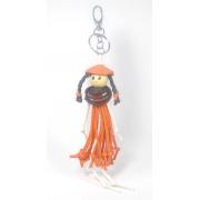 Wholesale Leather Girl Key Rings