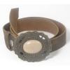 Oval Soap Stone Buckle Leather Belts