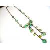 Green Butterfly Flower Crystal Necklaces wholesale