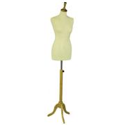 Wholesale Ladies Size 12 Body Form With Timber Neck And Tripod Base