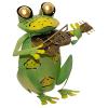 Metal Handcrafted Frog Musician Candle Lamps wholesale