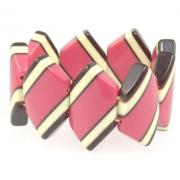 Wholesale Pink Stripey Bangles