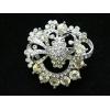 Clear Crystal Floral Brooches wholesale