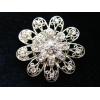 Clear Crystal Floral Brooches 1 wholesale