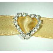 Wholesale Heart Rhinestone And Diamante Ribbon Sliders
