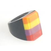 Wholesale Stripey Resin Rings