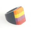 Stripey Resin Rings